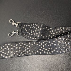Studded Black Leather Strap